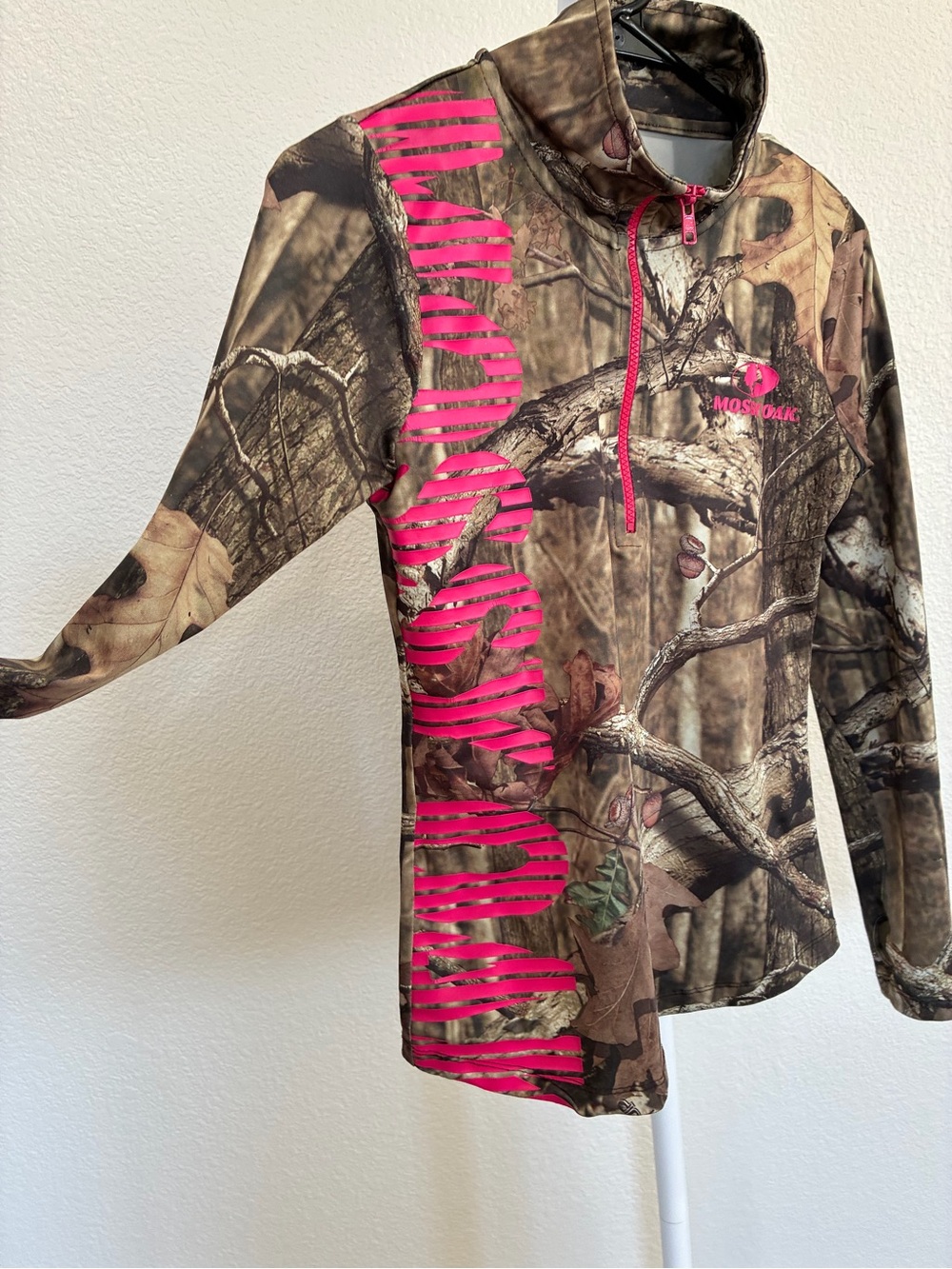 Mossy Oak Break Up 1/4 Zip Performance Camo Long Sleeve Small - Picture 2 of 5